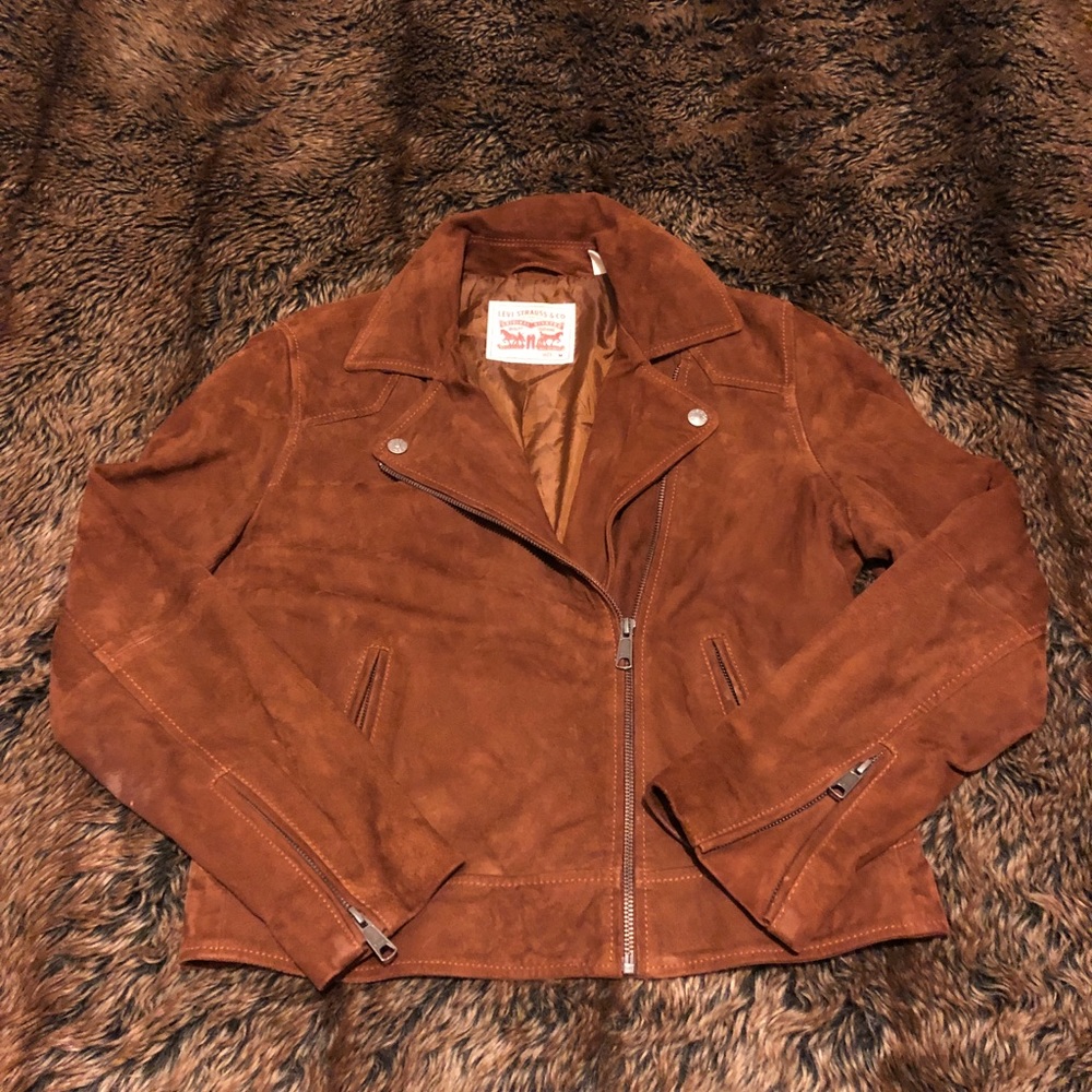 Levi’s suede moto jacket